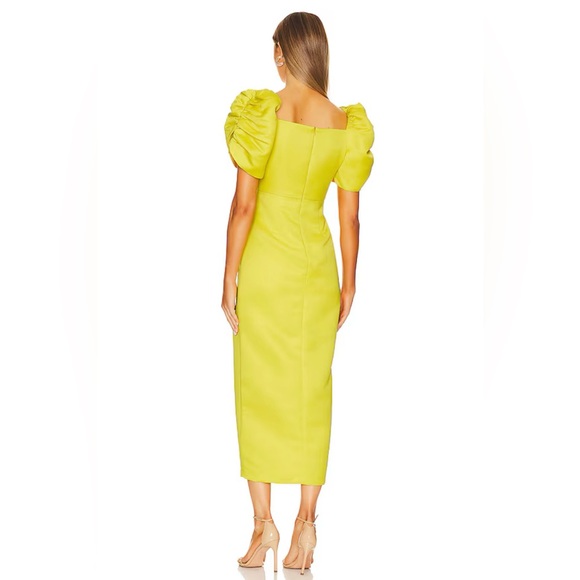 CLOSET CLOSING Revolve Yaura Tara Dress in Yellow Sz L - Picture 3 of 7